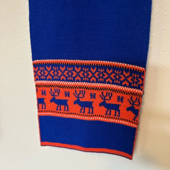 PENFIELD Fall Scarf Cobalt Blue Orange - Picture 3 of 5